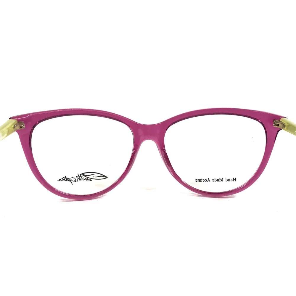 Smith Eyeglasses Frames ETTA Rose 4RA Clear Pink Green Purple Cat Eye 52-16-135 - Picture 8 of 12